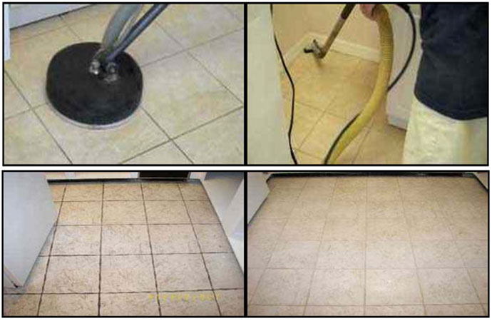 After and Before Tile Cleaning